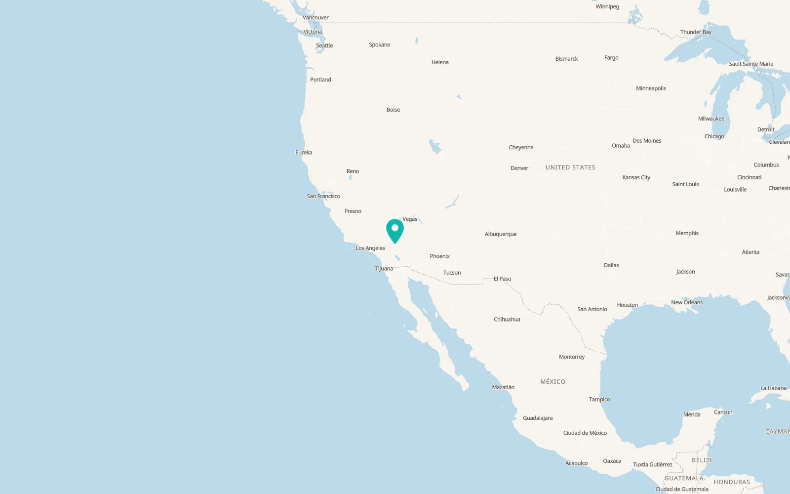 Map of Twentynine Palms
