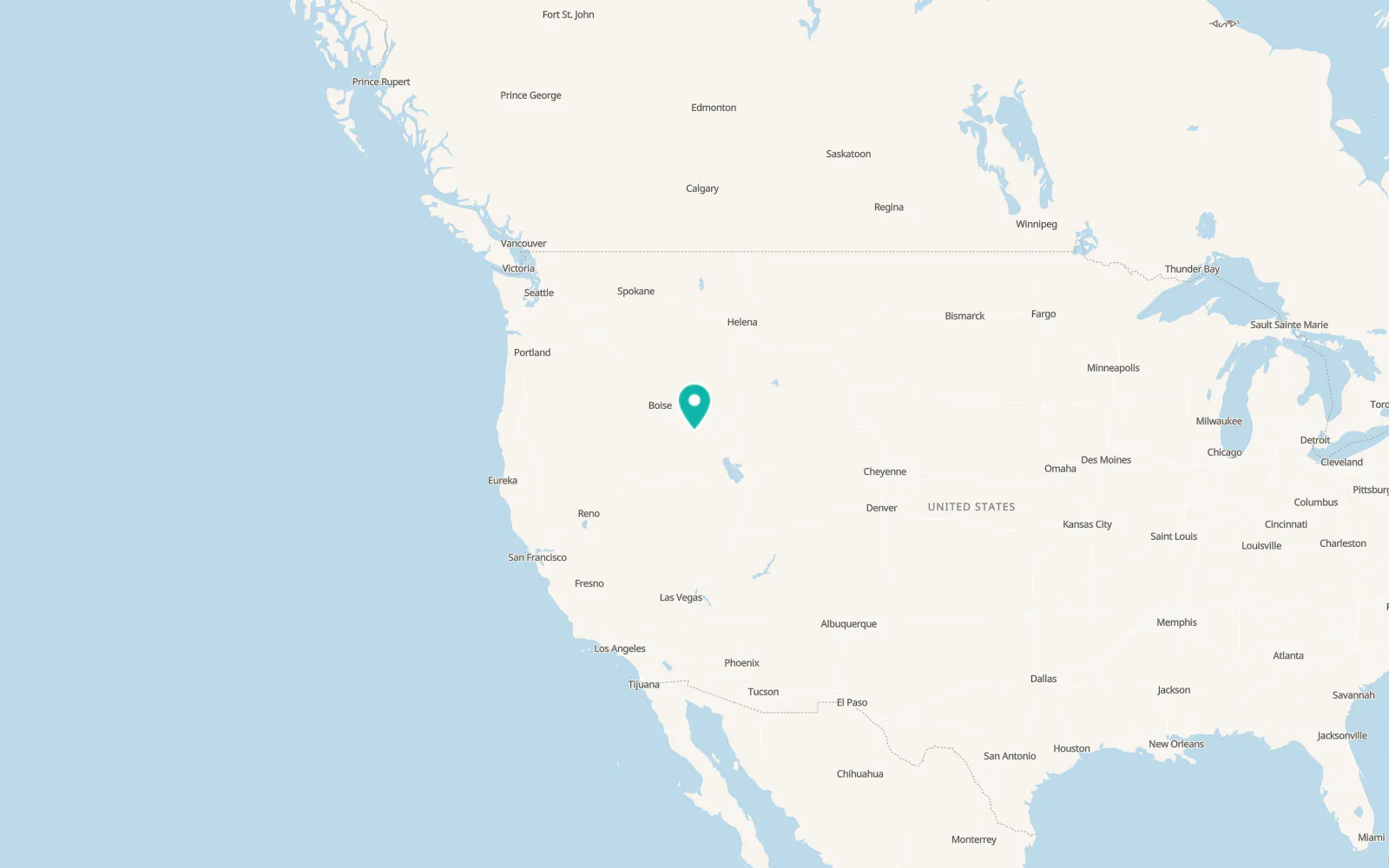 Map of Twin Falls