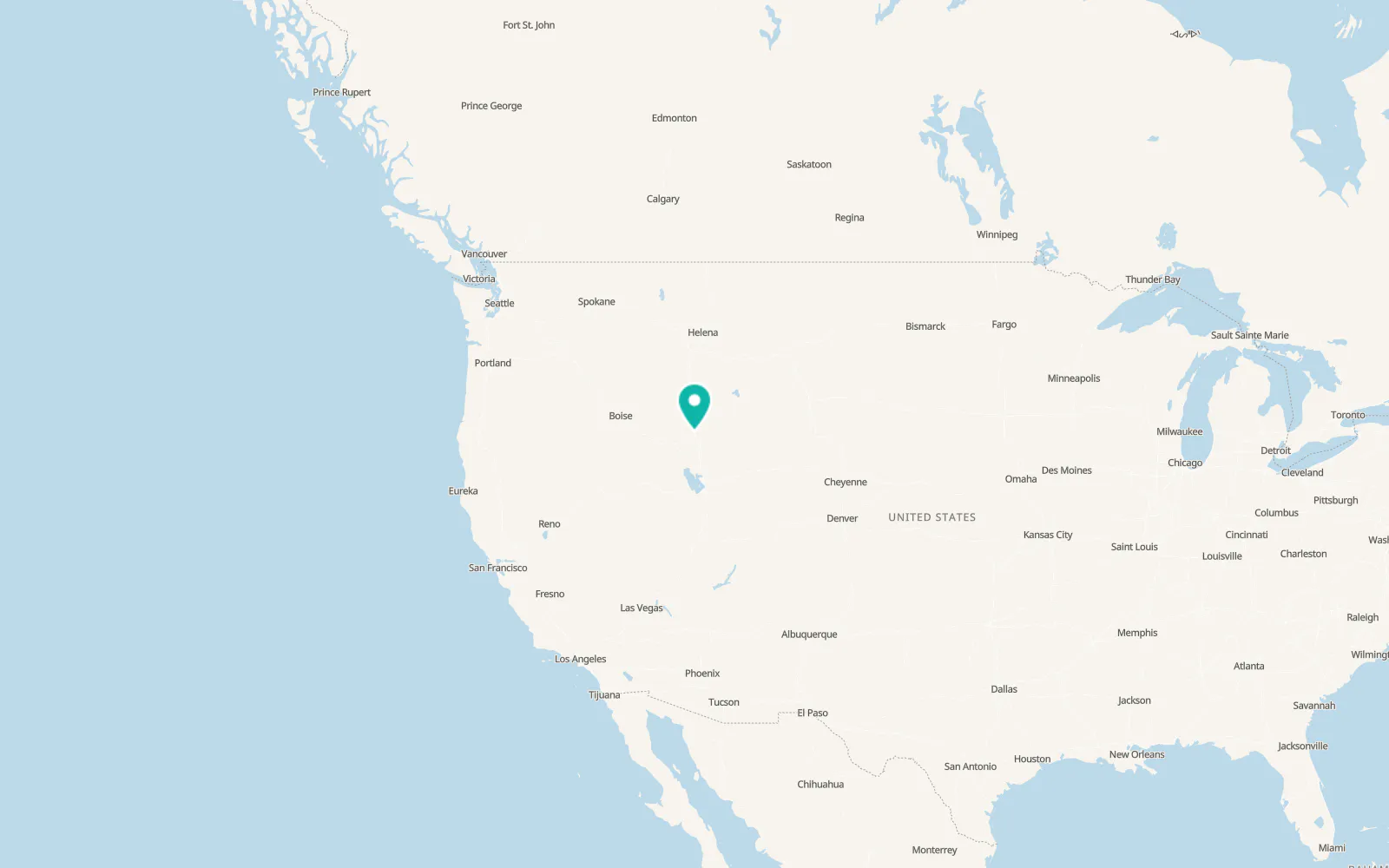 Map of Tyhee