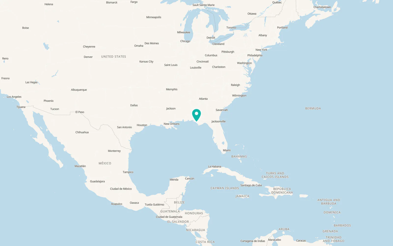 Map of Tyndall Air Force Base