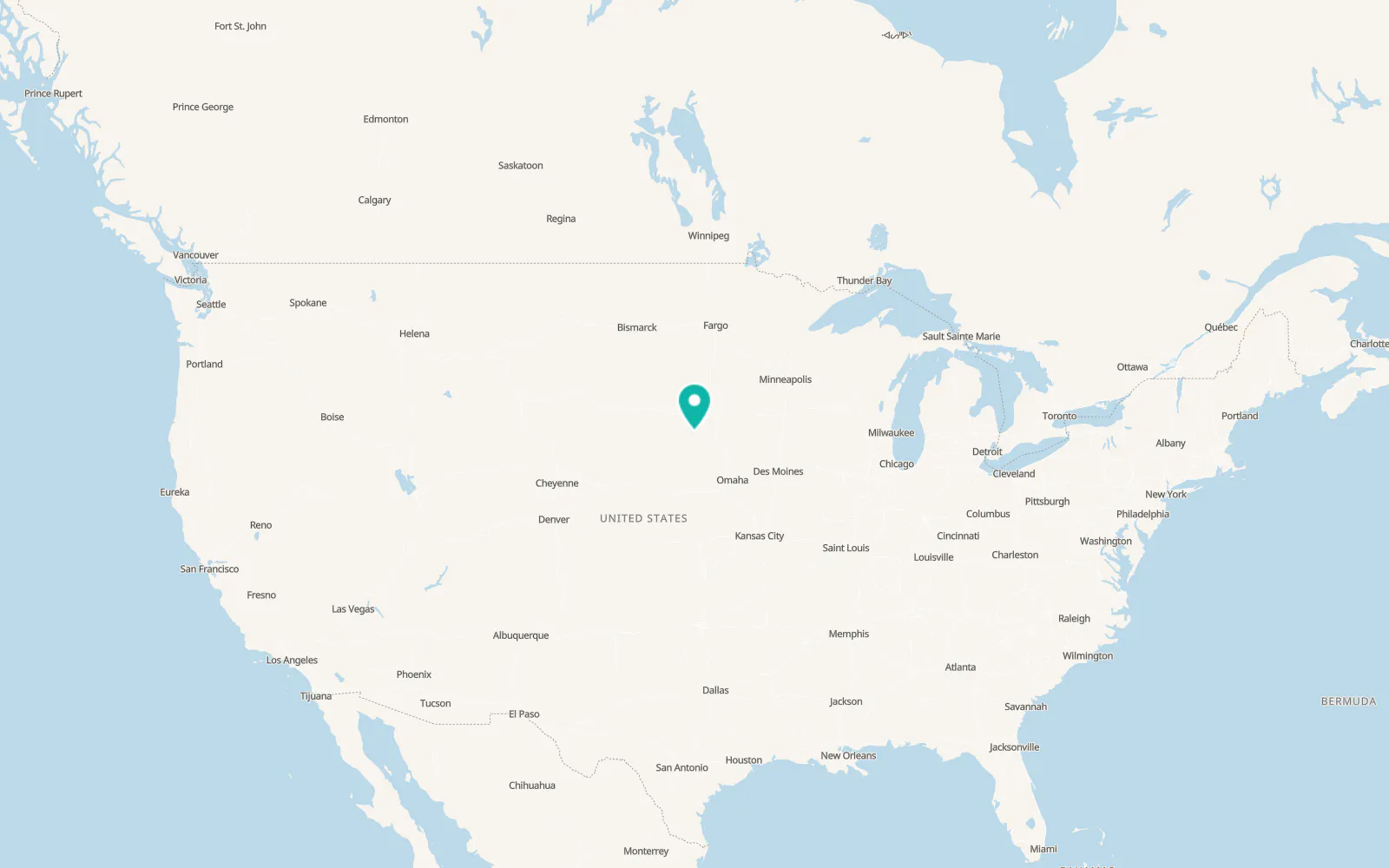 Map of Tyndall