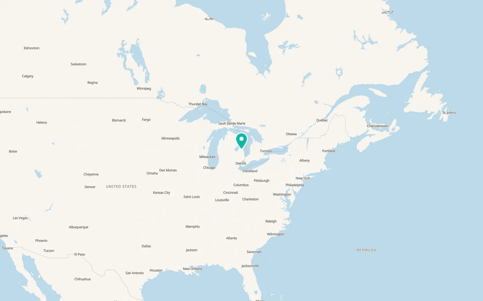 Map of Ubly