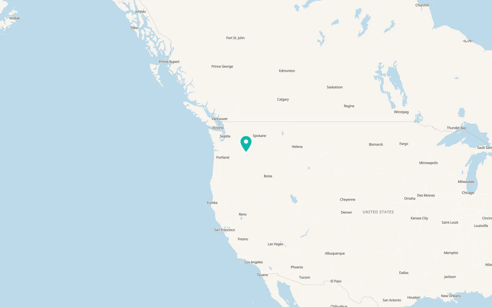 Map of Umatilla