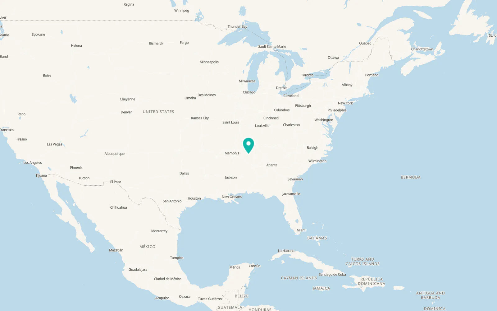 Map of Underwood-Petersville
