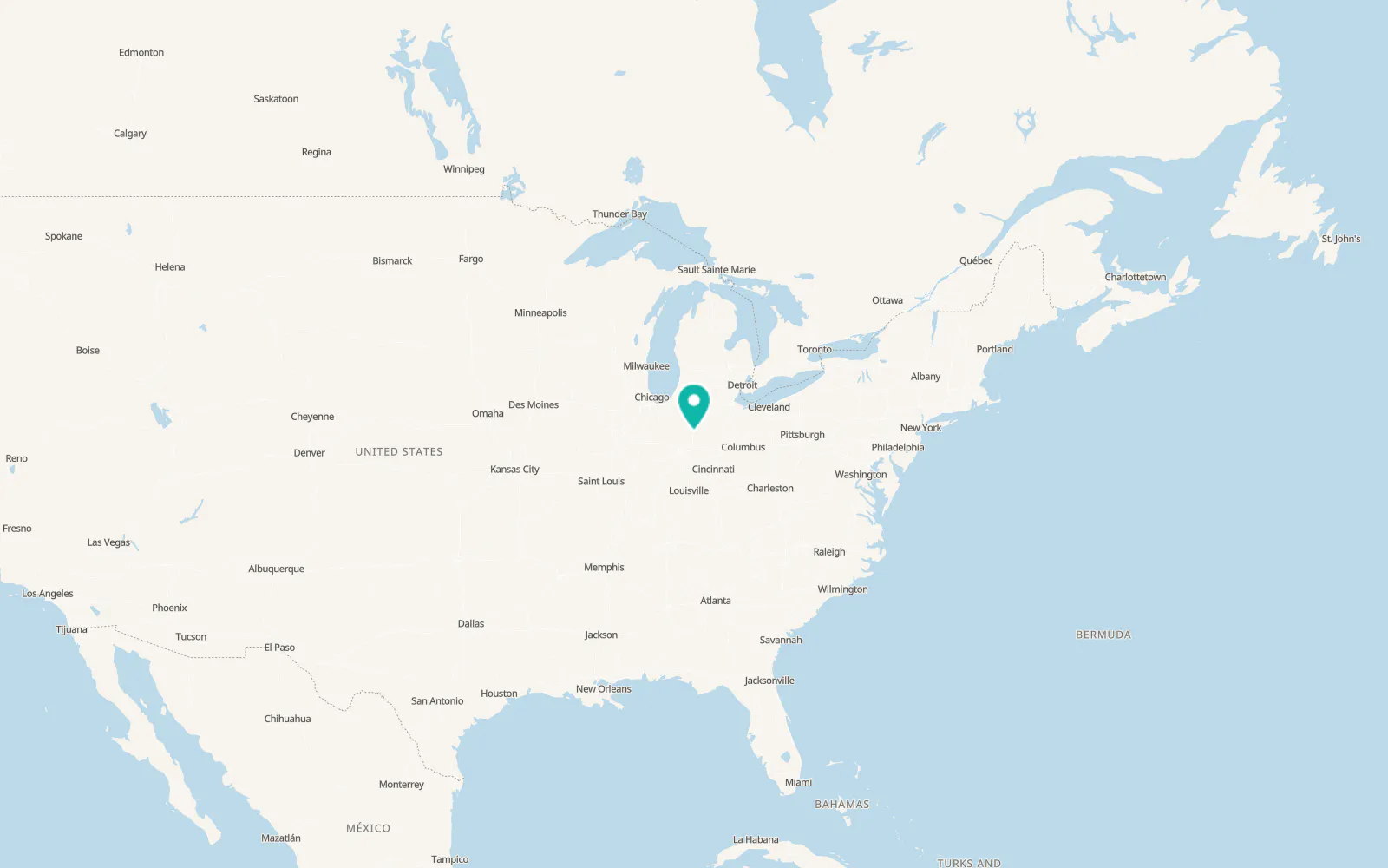 Map of Upland