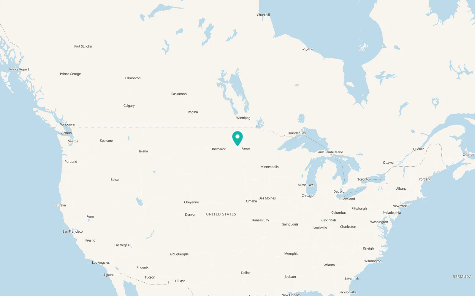 Map of Valley City