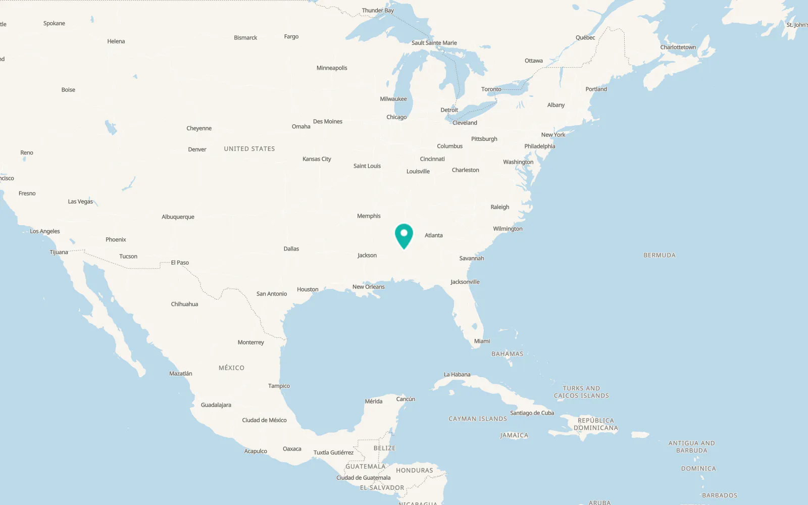 Map of Valley Grande