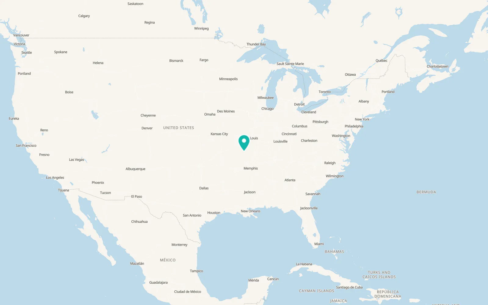 Map of Van Buren