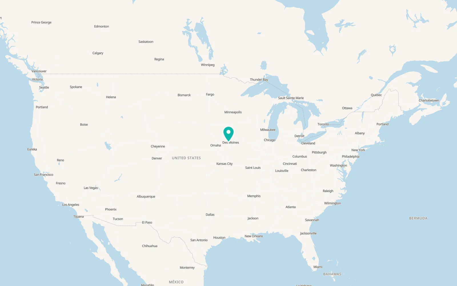 Map of Van Meter