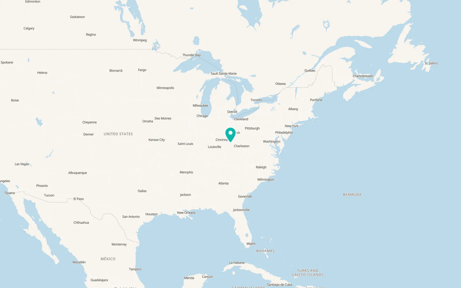 Map of Vanceburg
