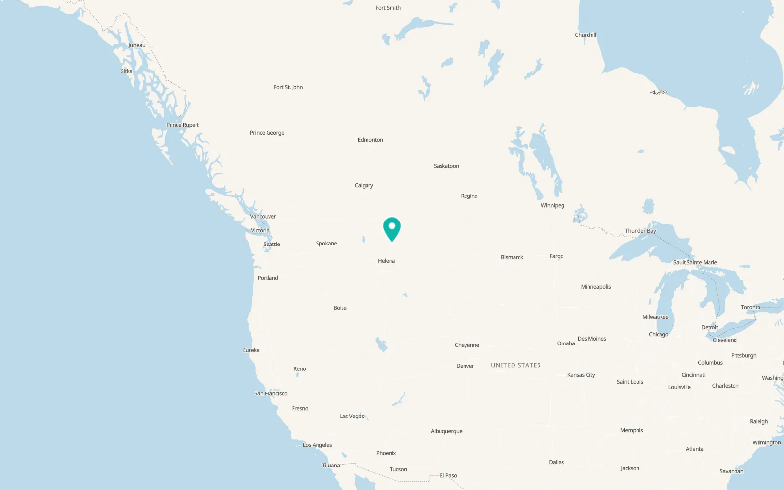 Map of Vaughn