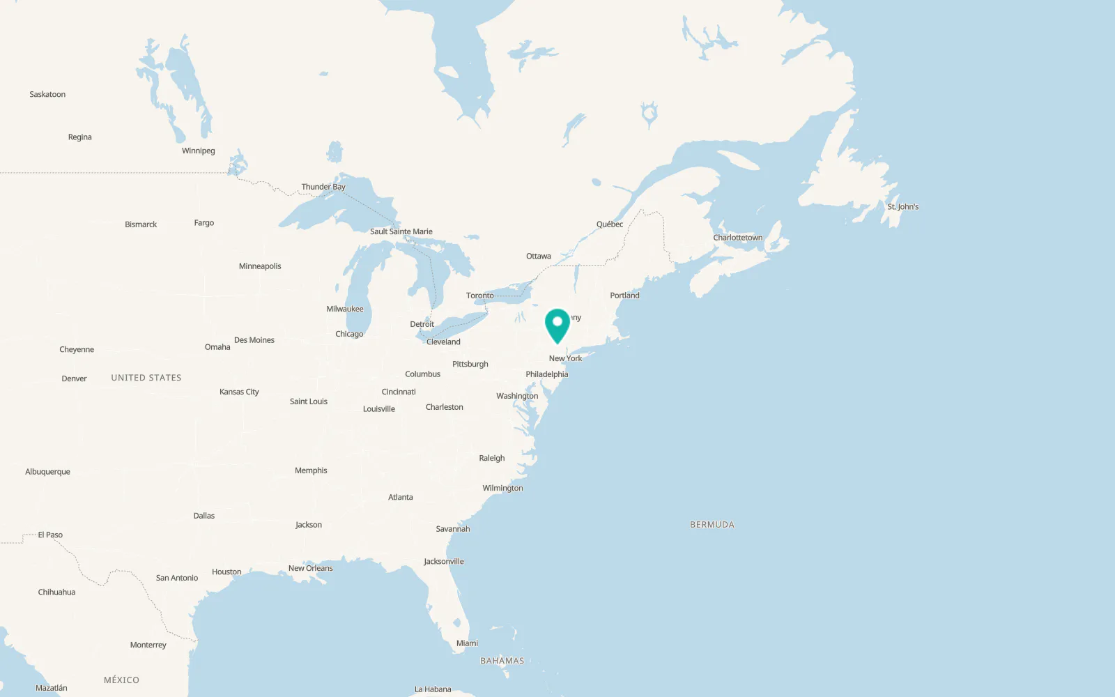 Map of Vernon Center