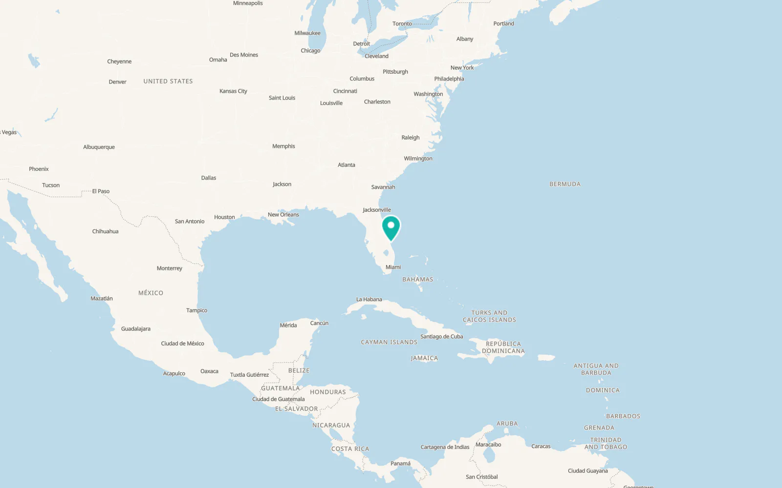 Map of Vero Beach