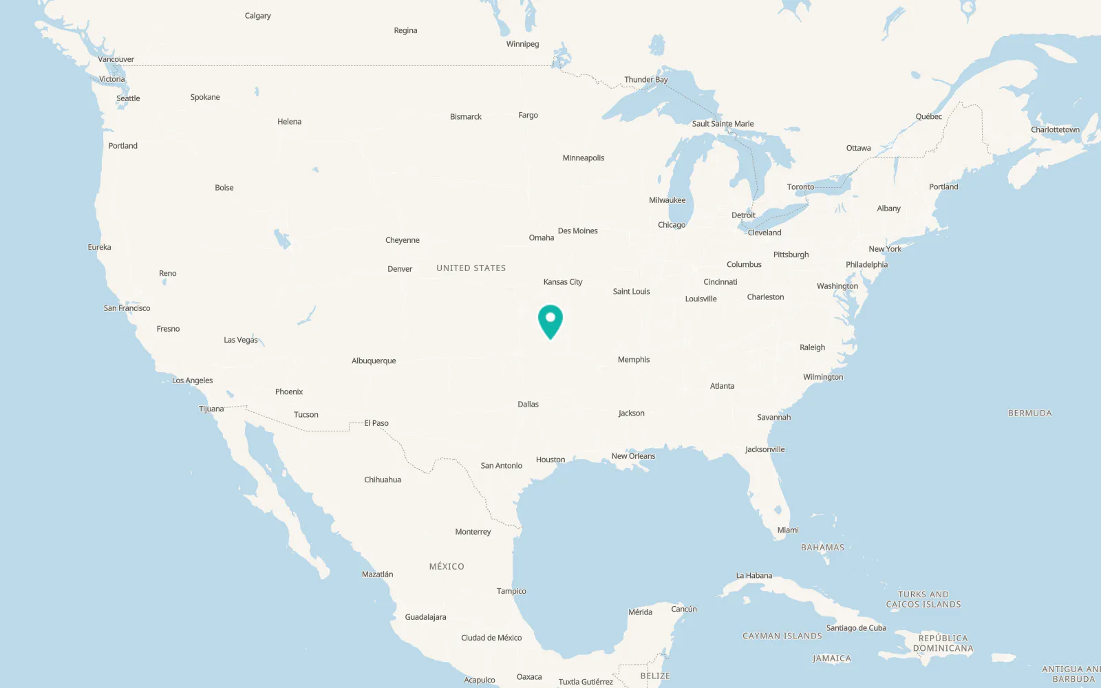 Map of Wagoner