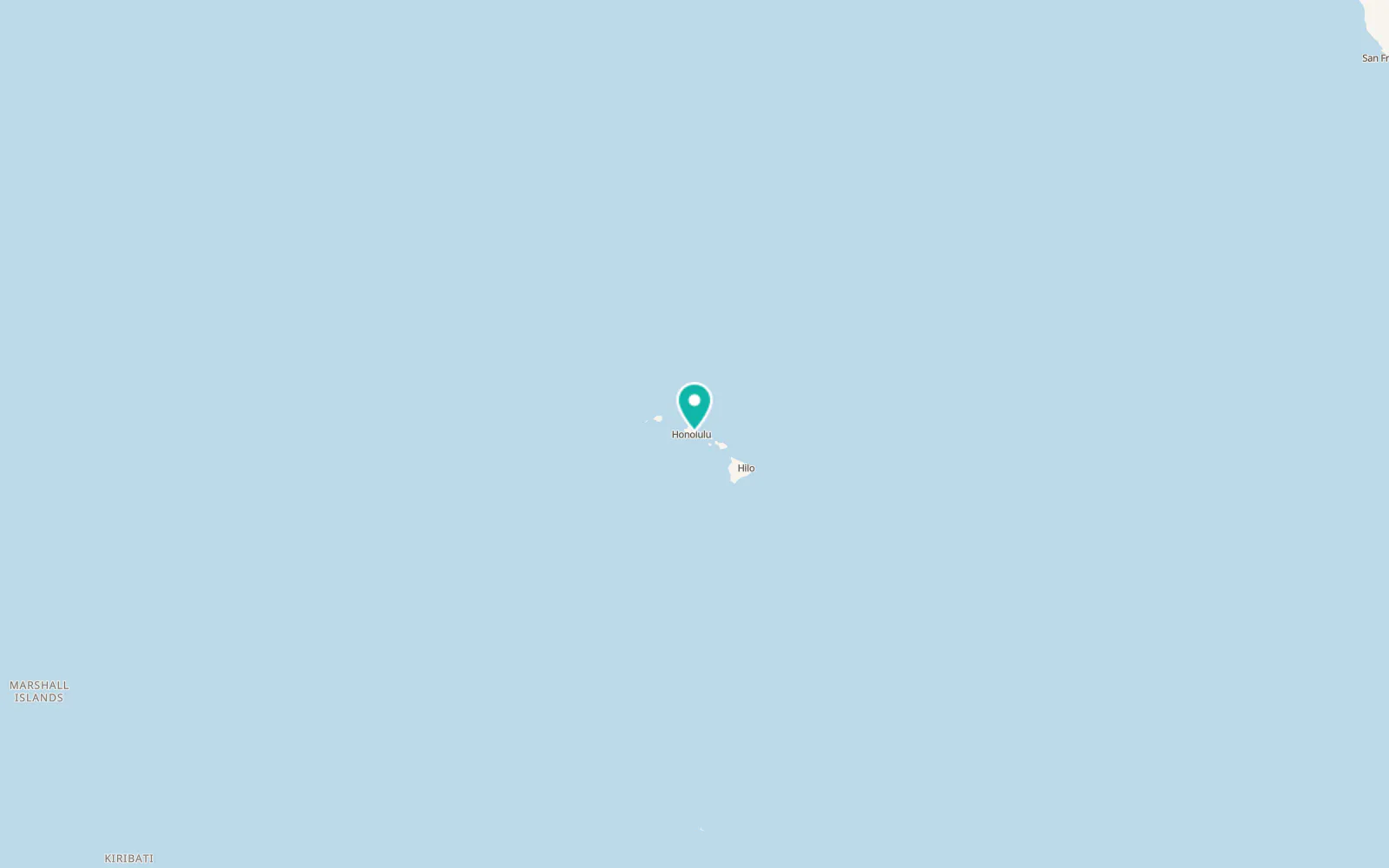 Map of Waimānalo Beach