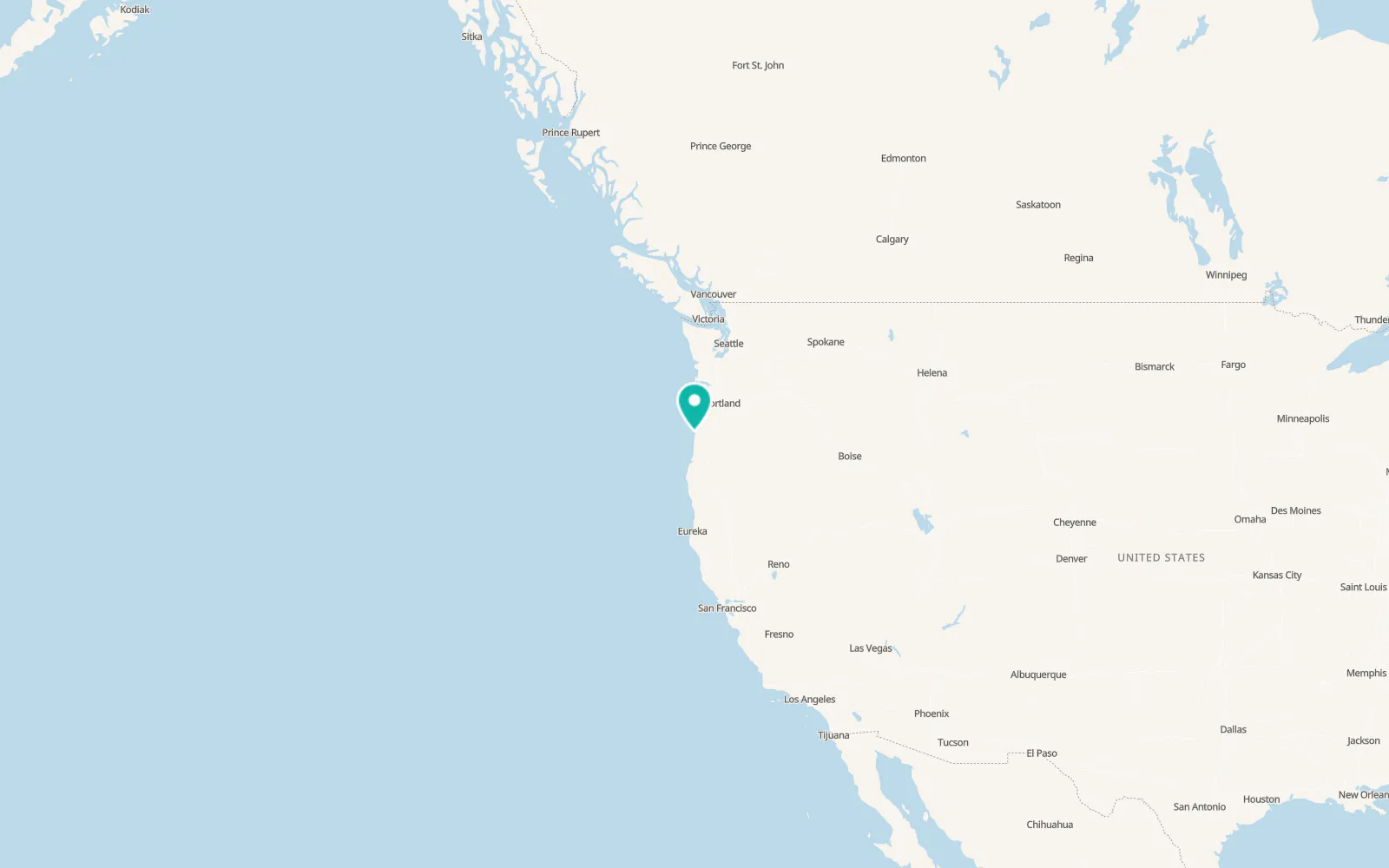 Map of Waldport