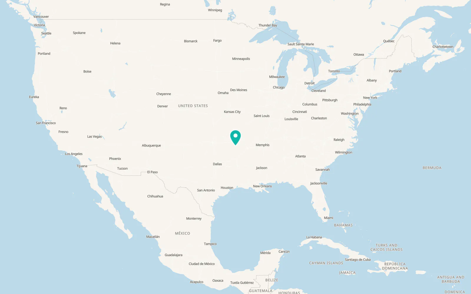 Map of Waldron