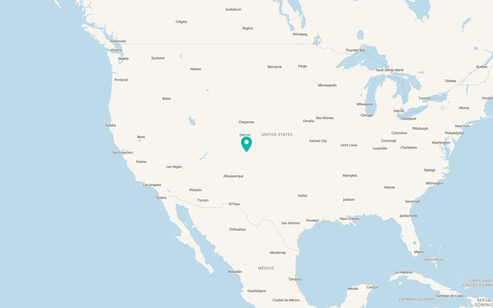 Map of Walsenburg