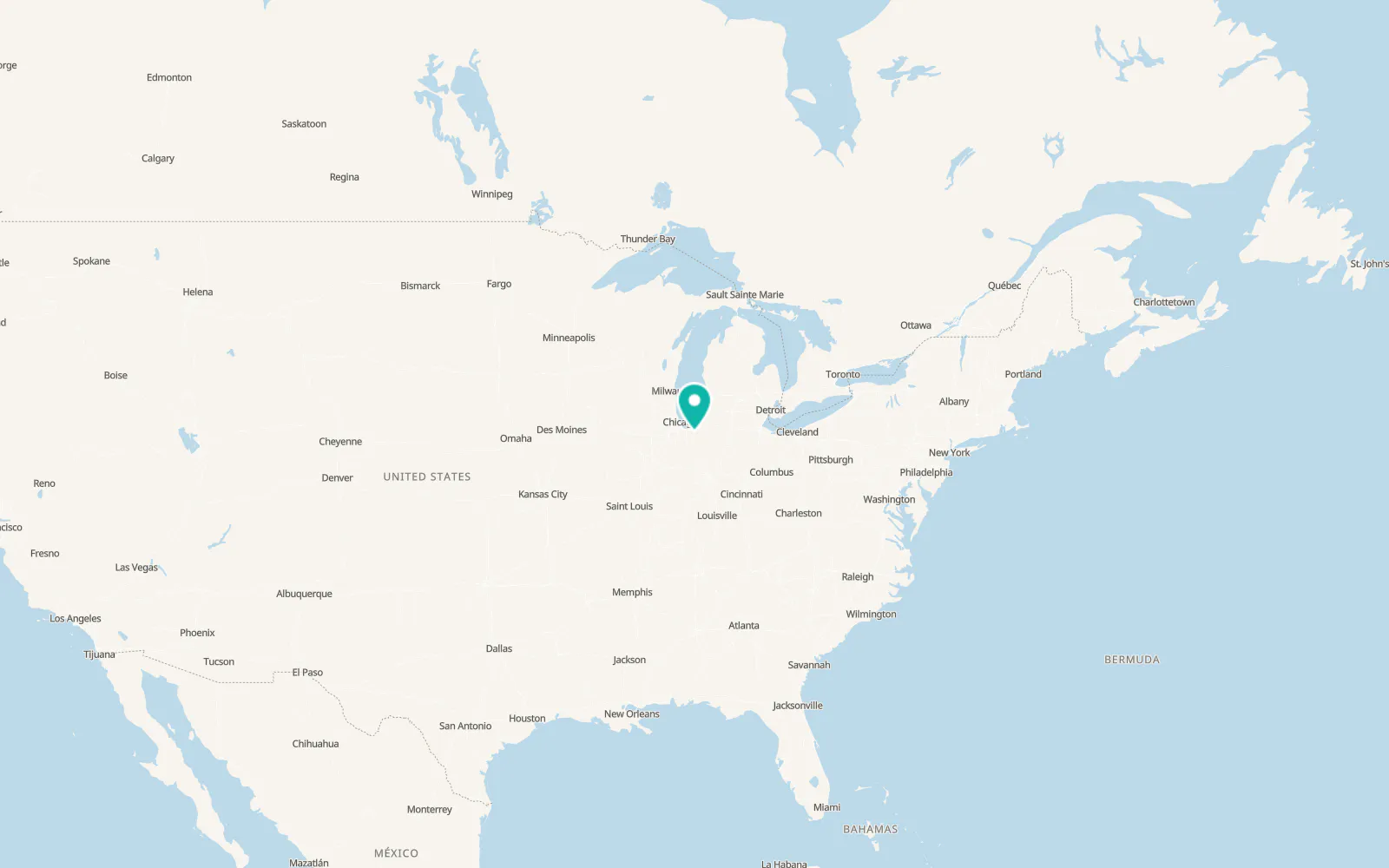 Map of Wanatah
