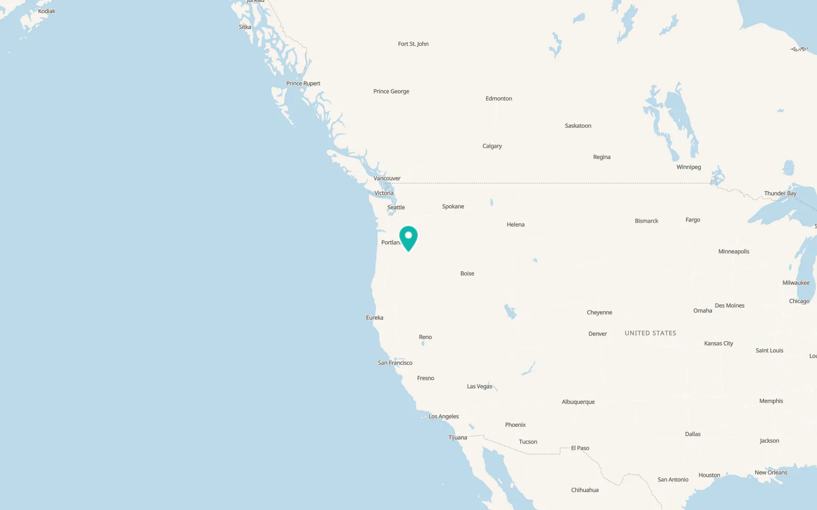 Map of Warm Springs