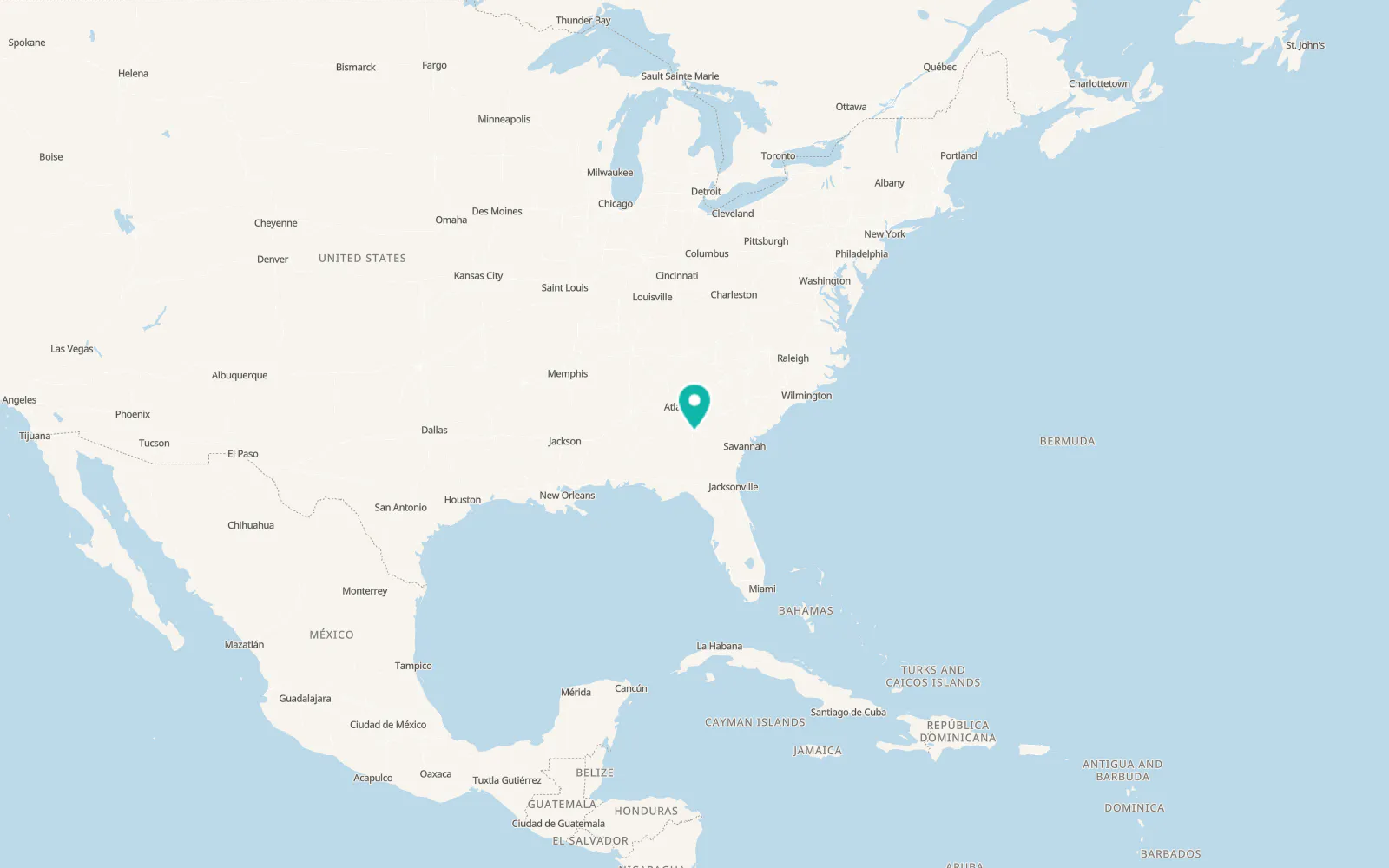 Map of Warner Robins
