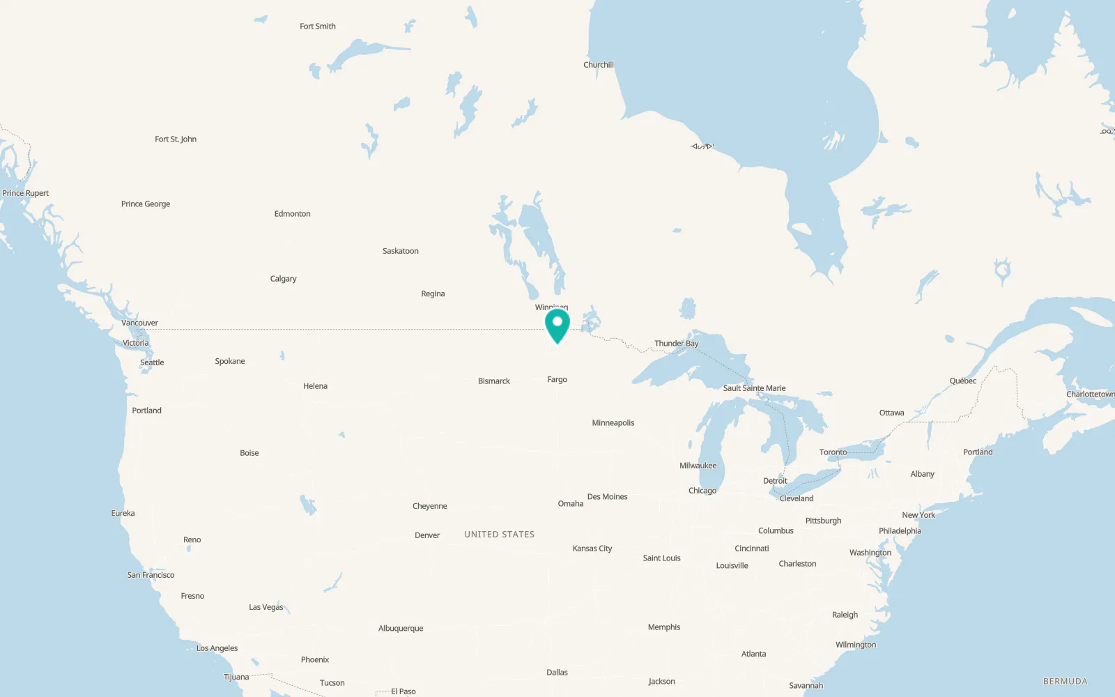 Map of Warren
