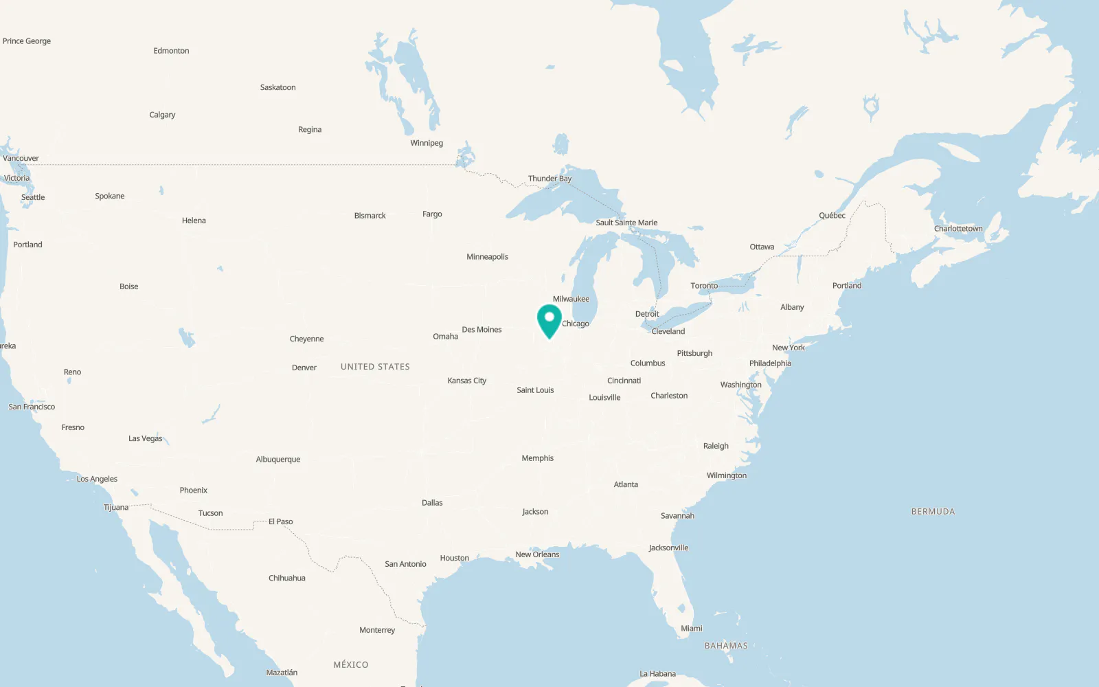 Map of Washburn