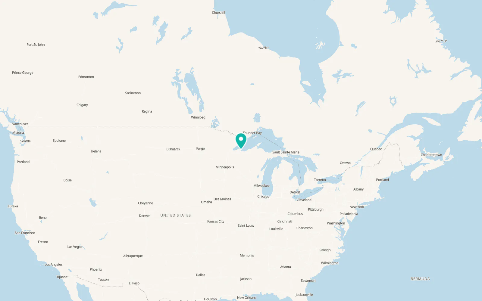 Map of Washburn