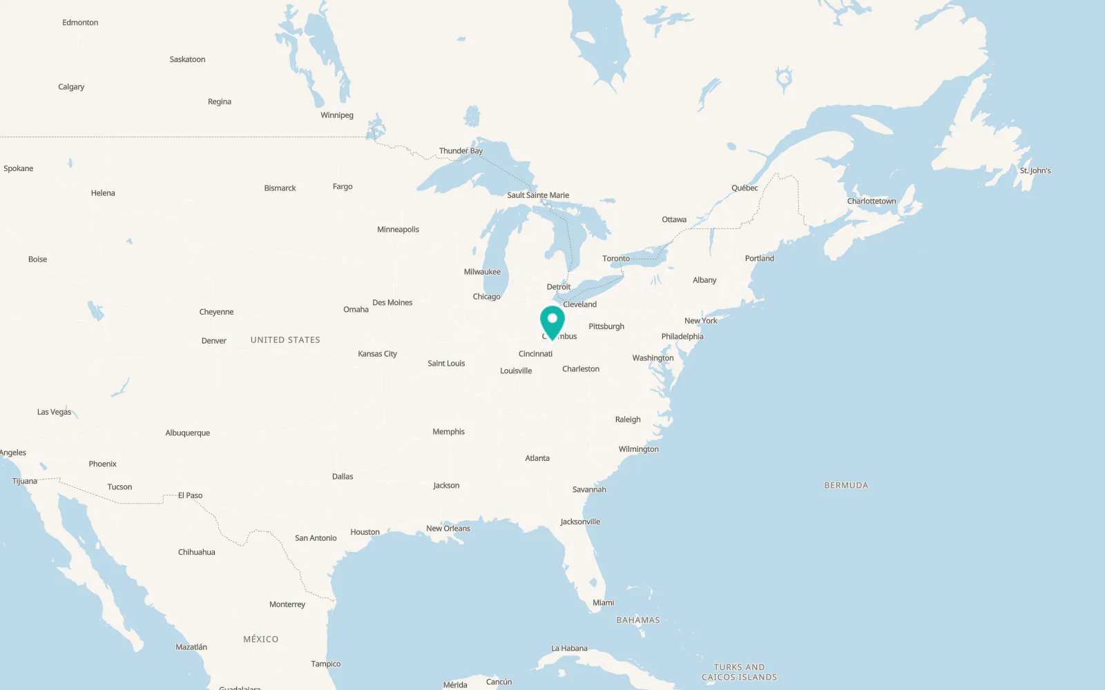 Map of Washington Court House
