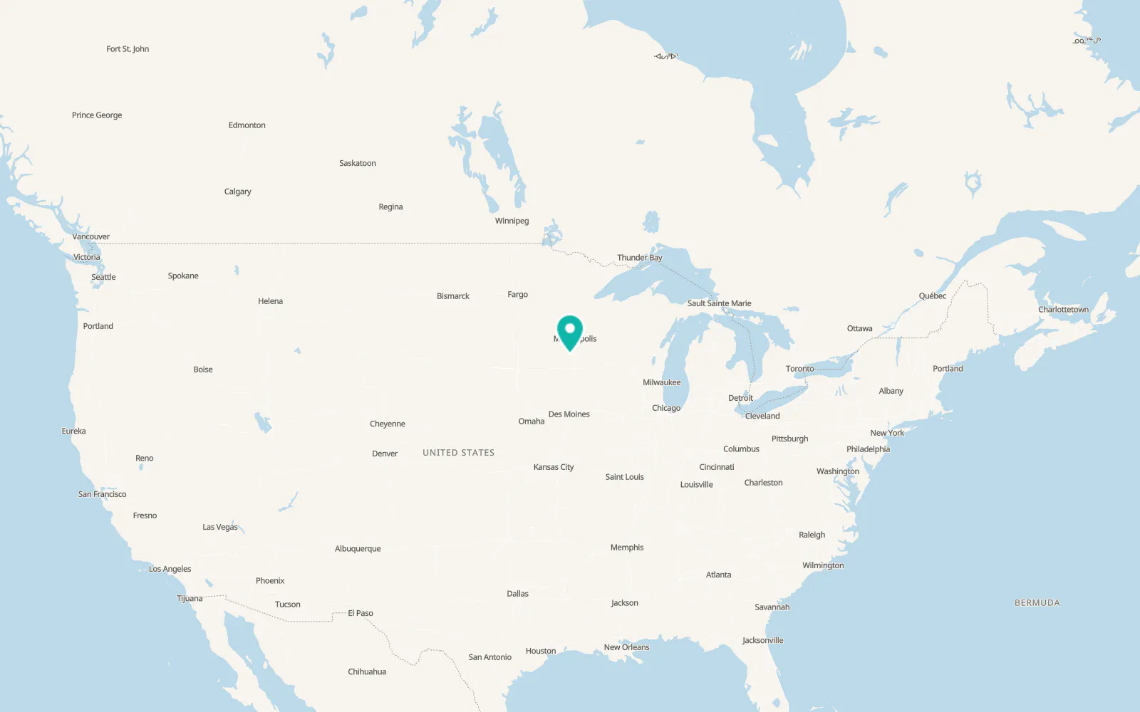 Map of Waterville