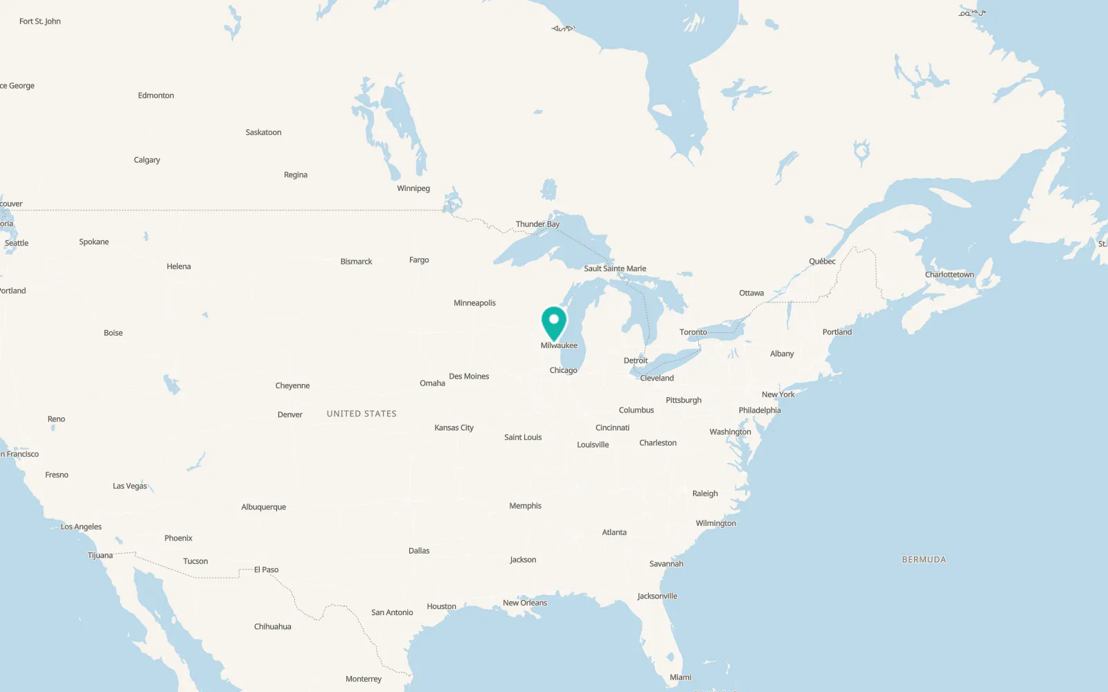 Map of Waukesha