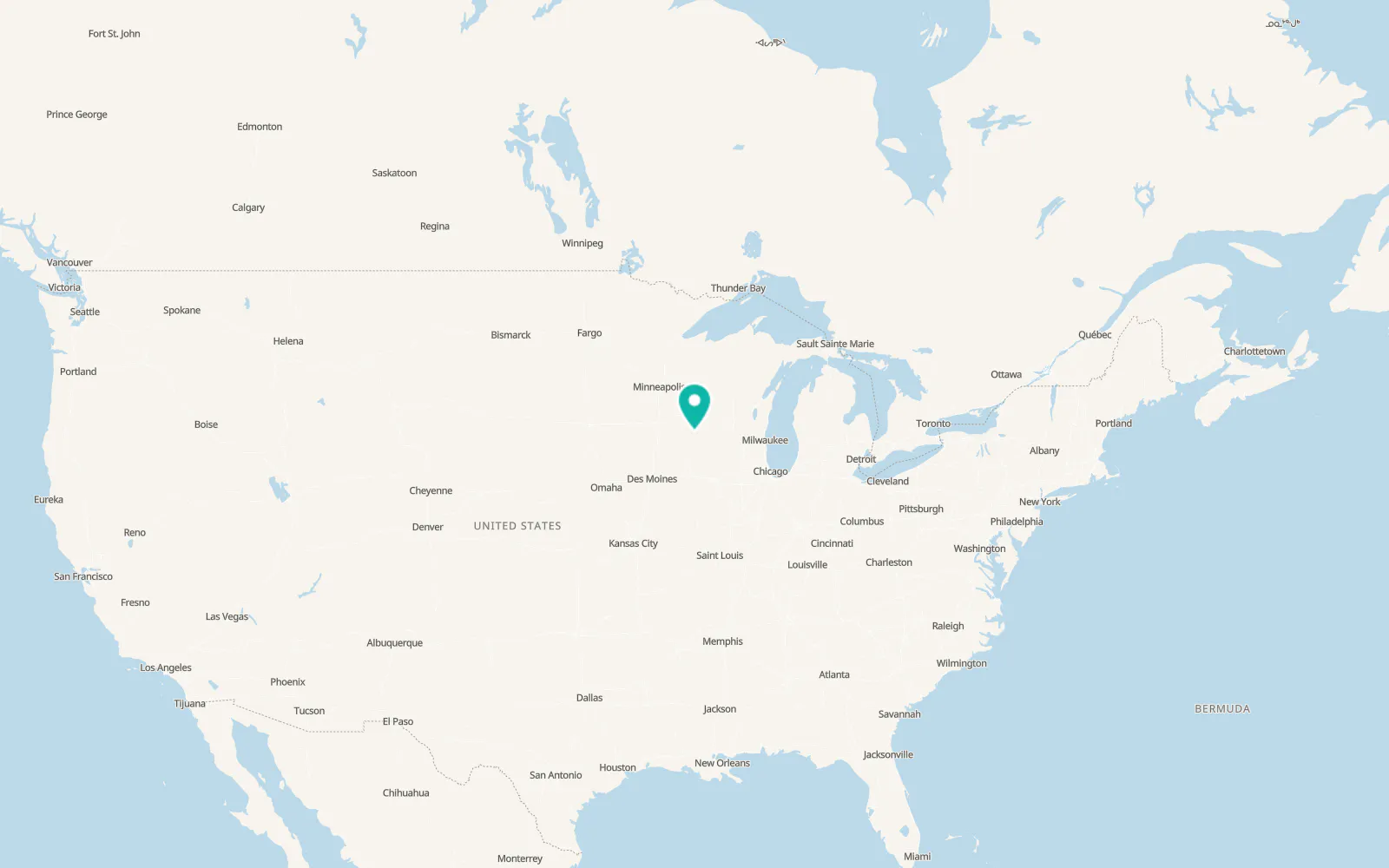 Map of Waukon