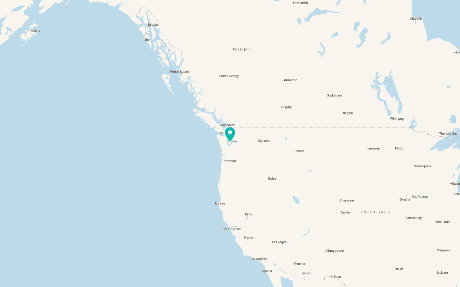 Map of Wauna