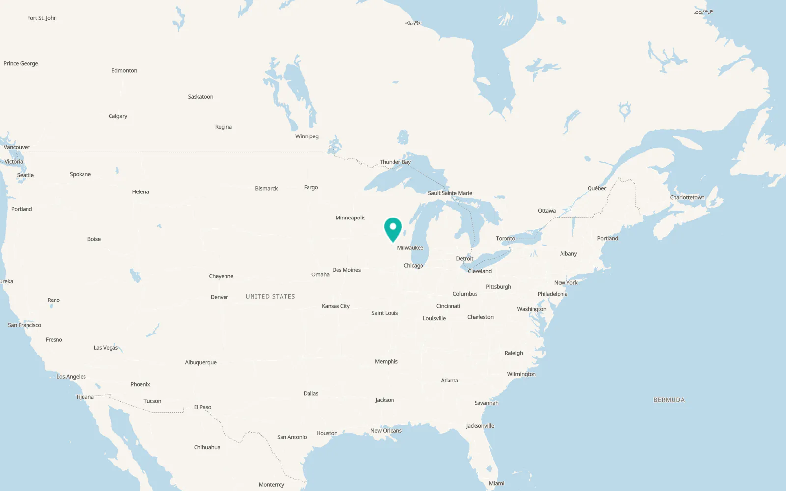 Map of Waunakee