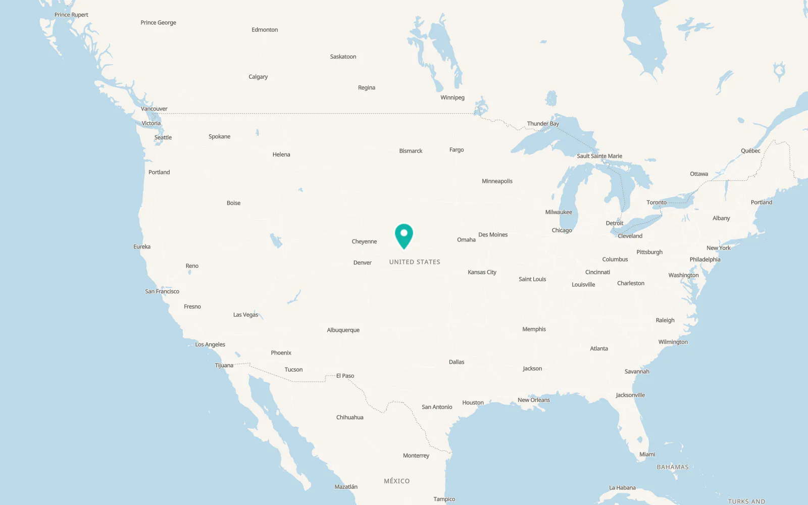 Map of Wauneta
