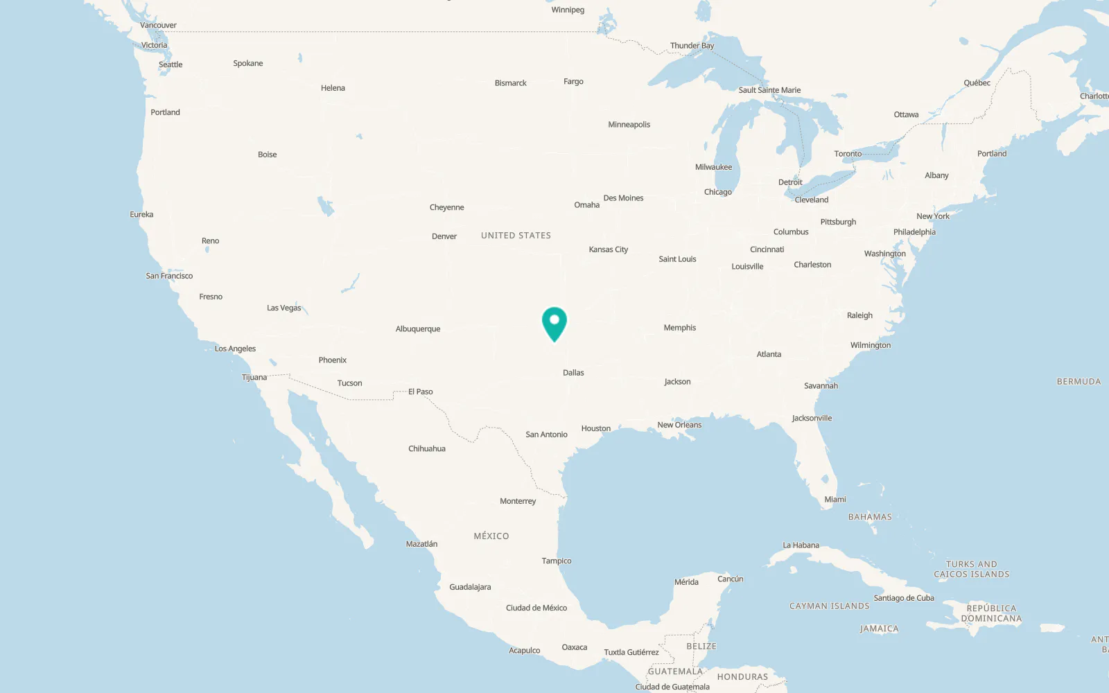 Map of Waurika