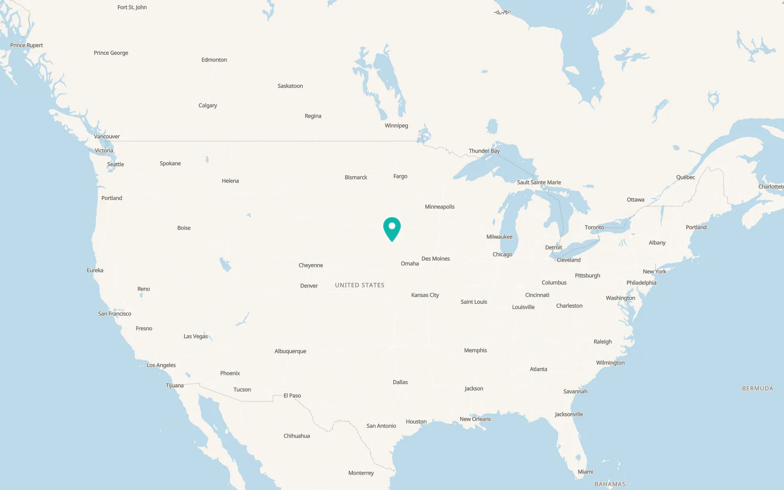 Map of Wausa