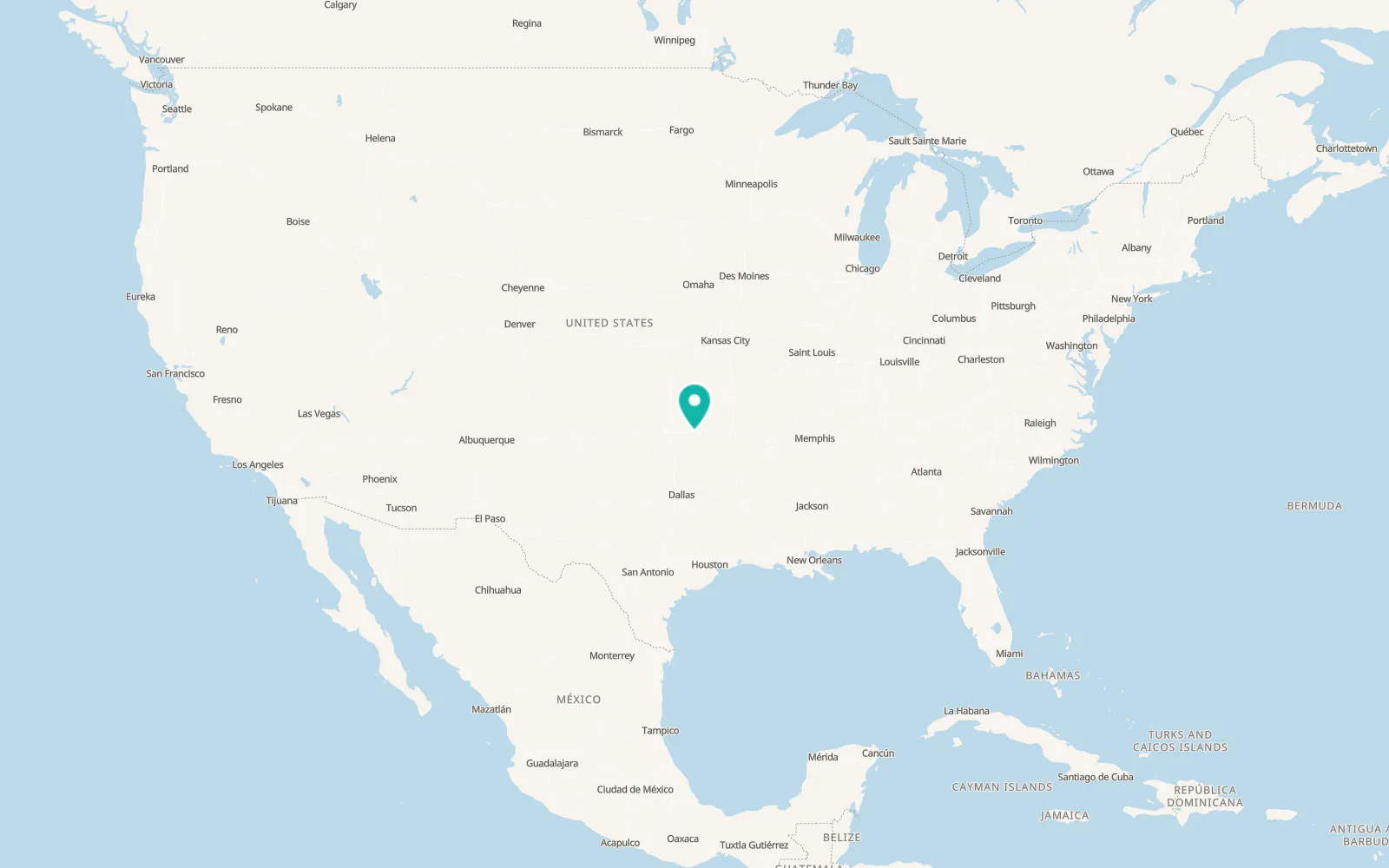 Map of Weleetka