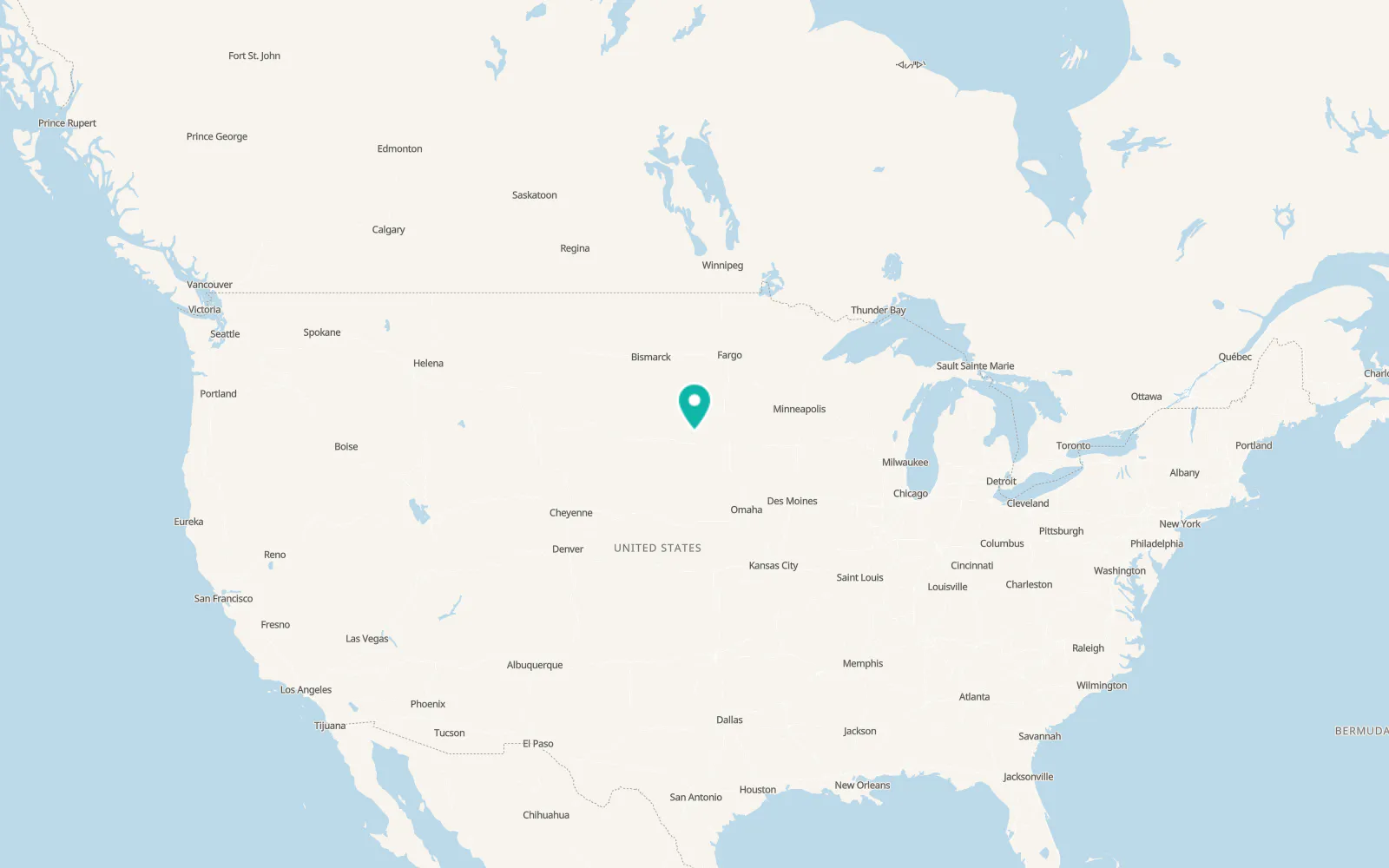 Map of Wessington Springs