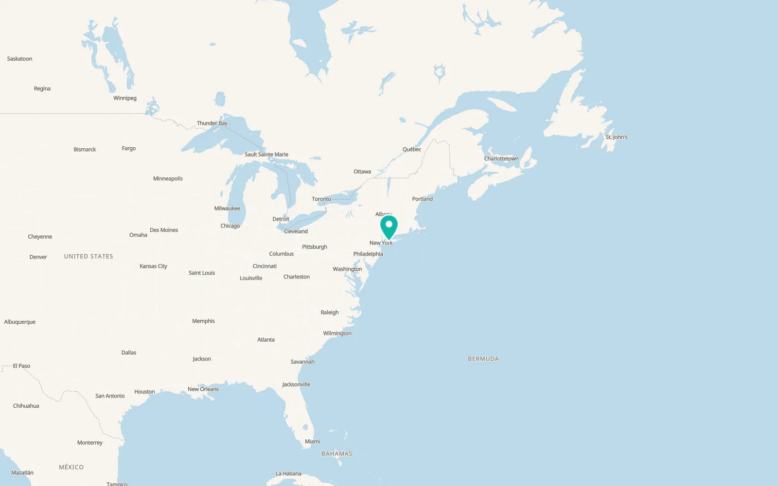 Map of West Bay Shore