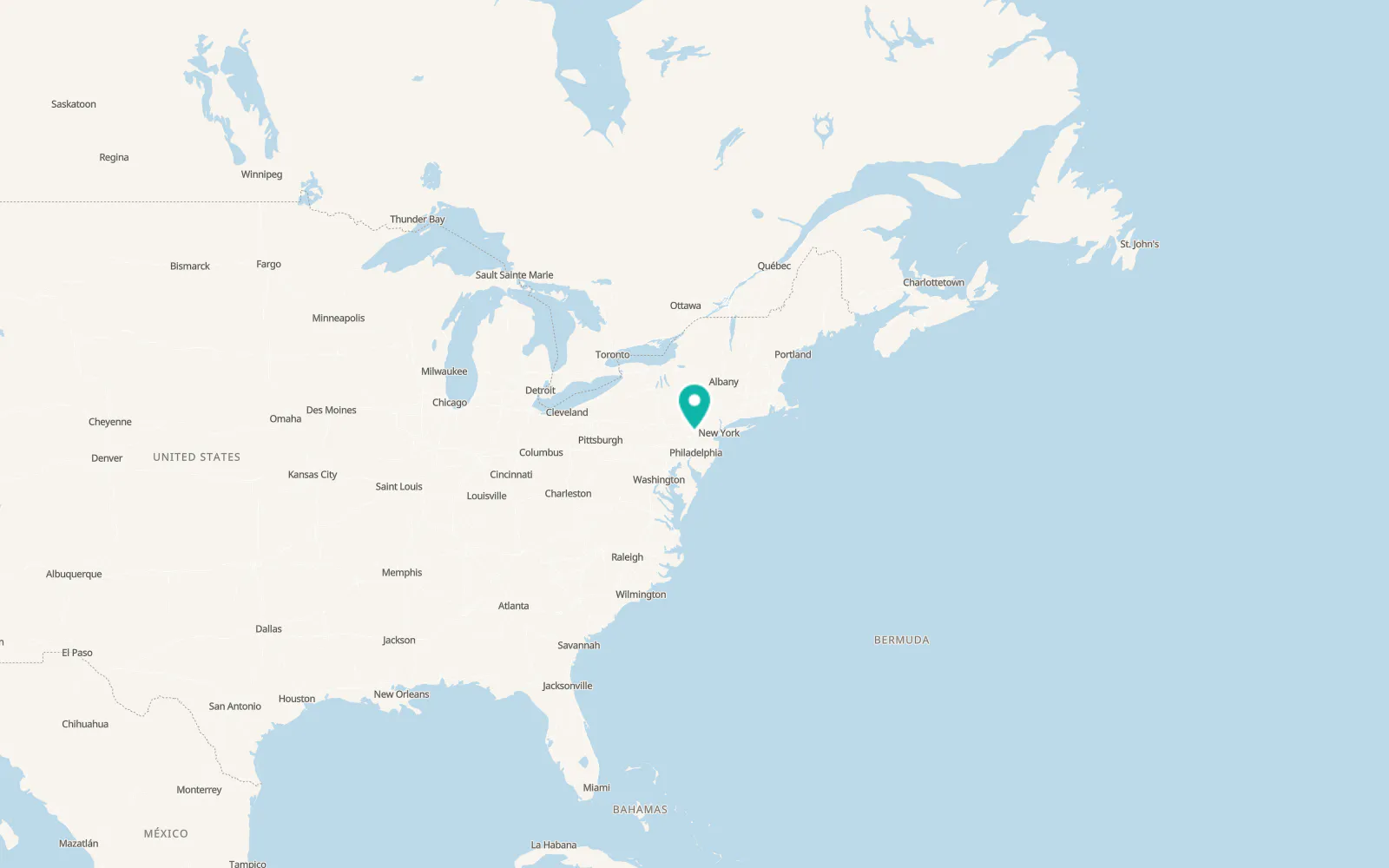 Map of West Easton