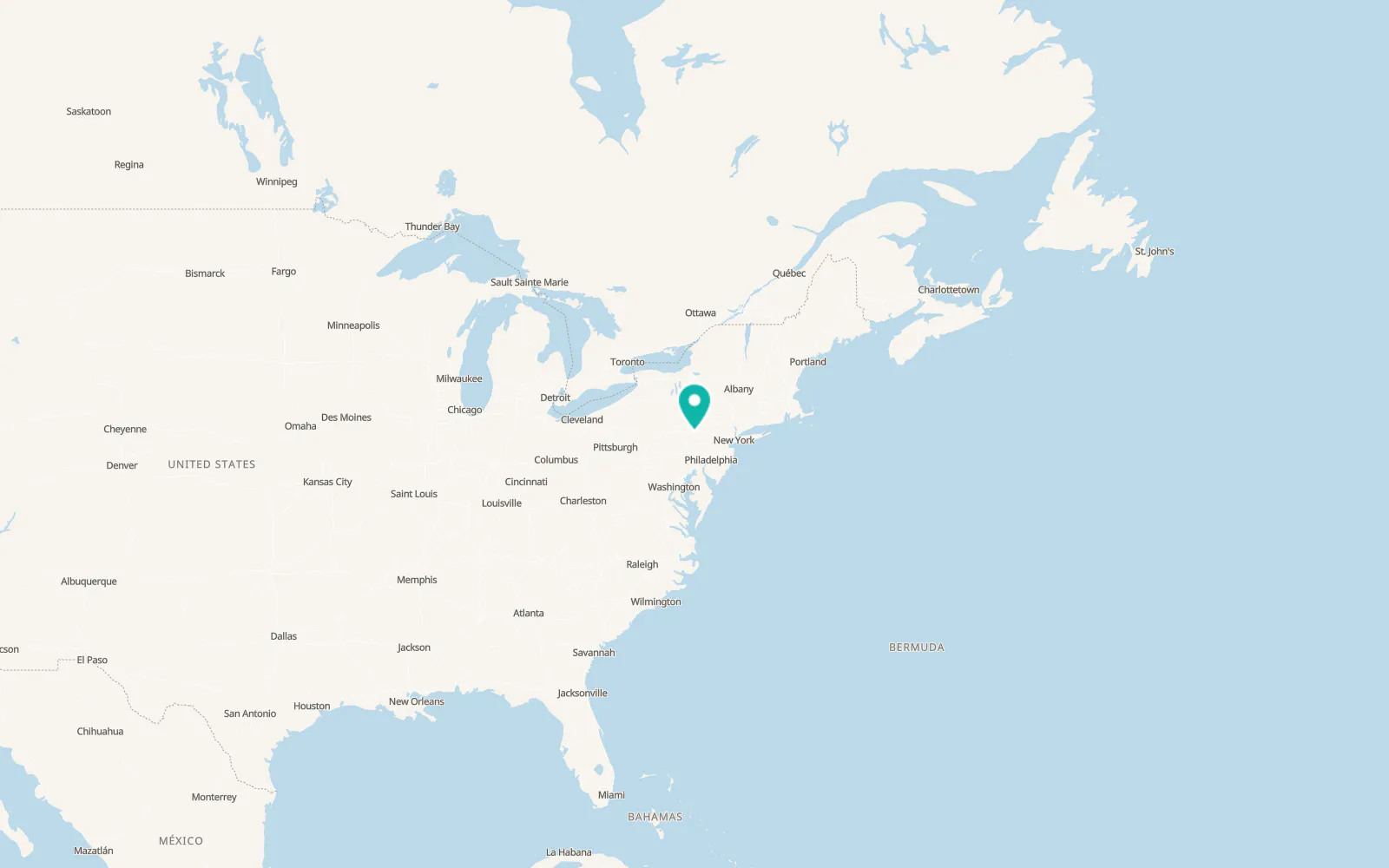 Map of West Hazleton