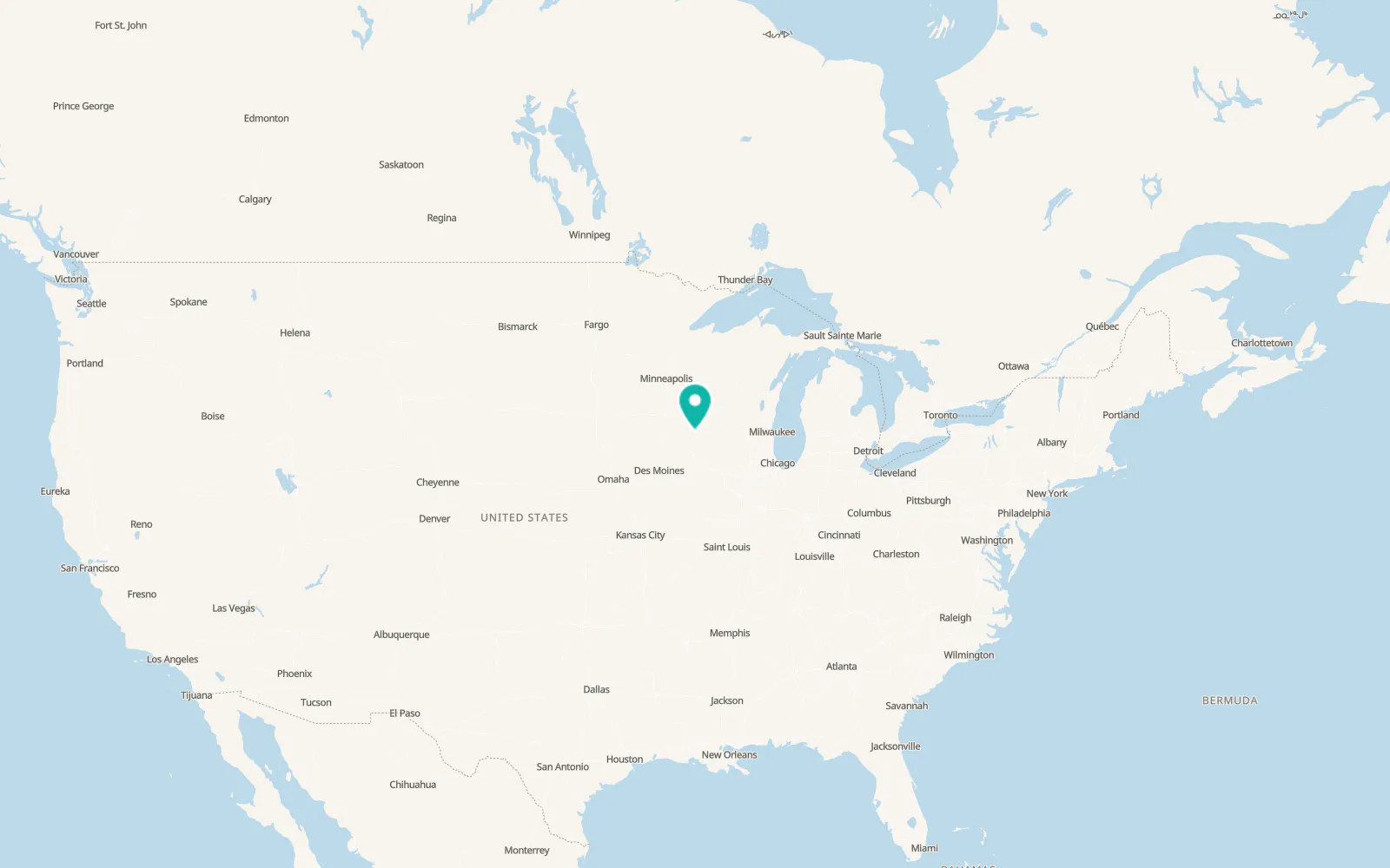 Map of West Union