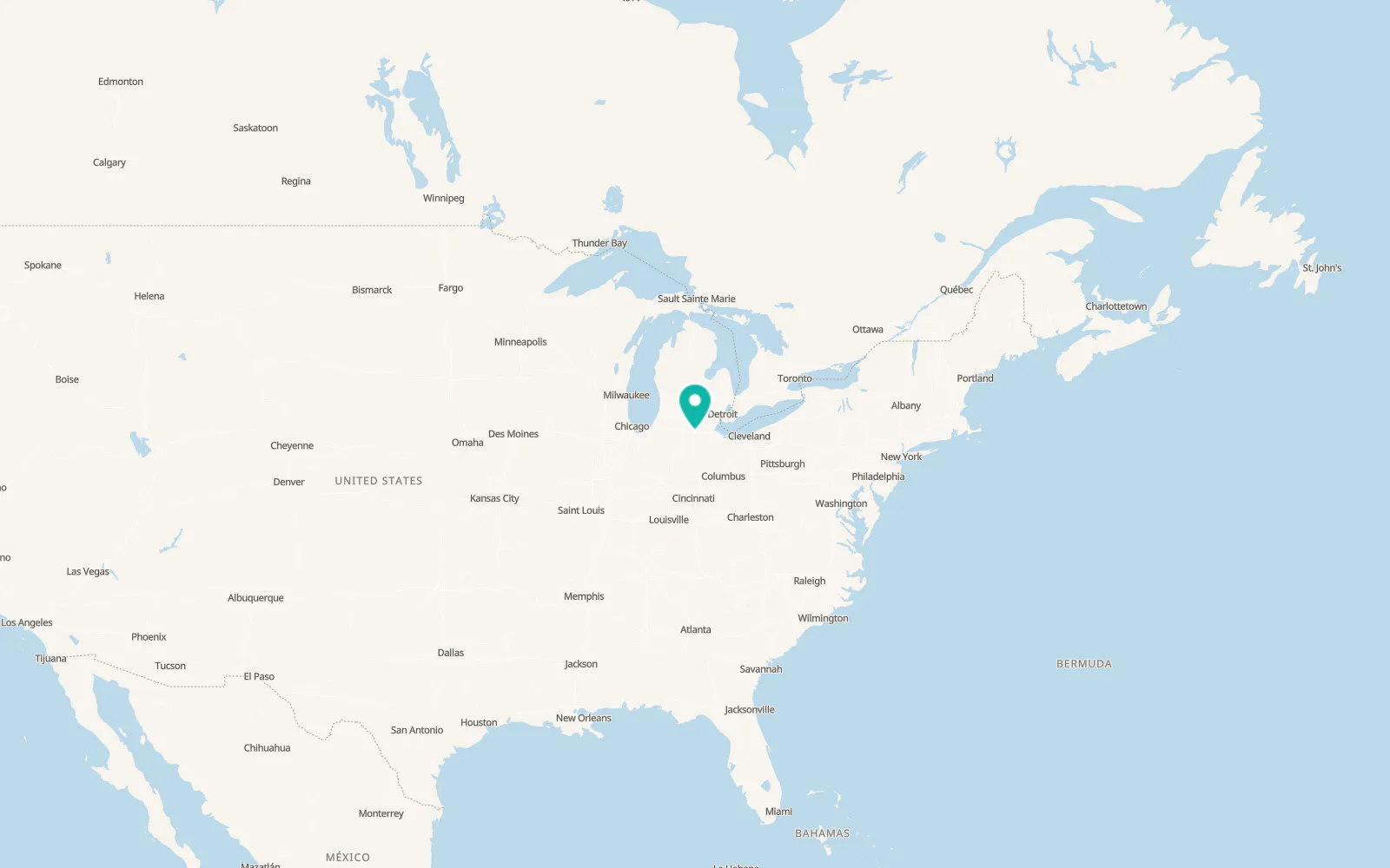 Map of West Unity