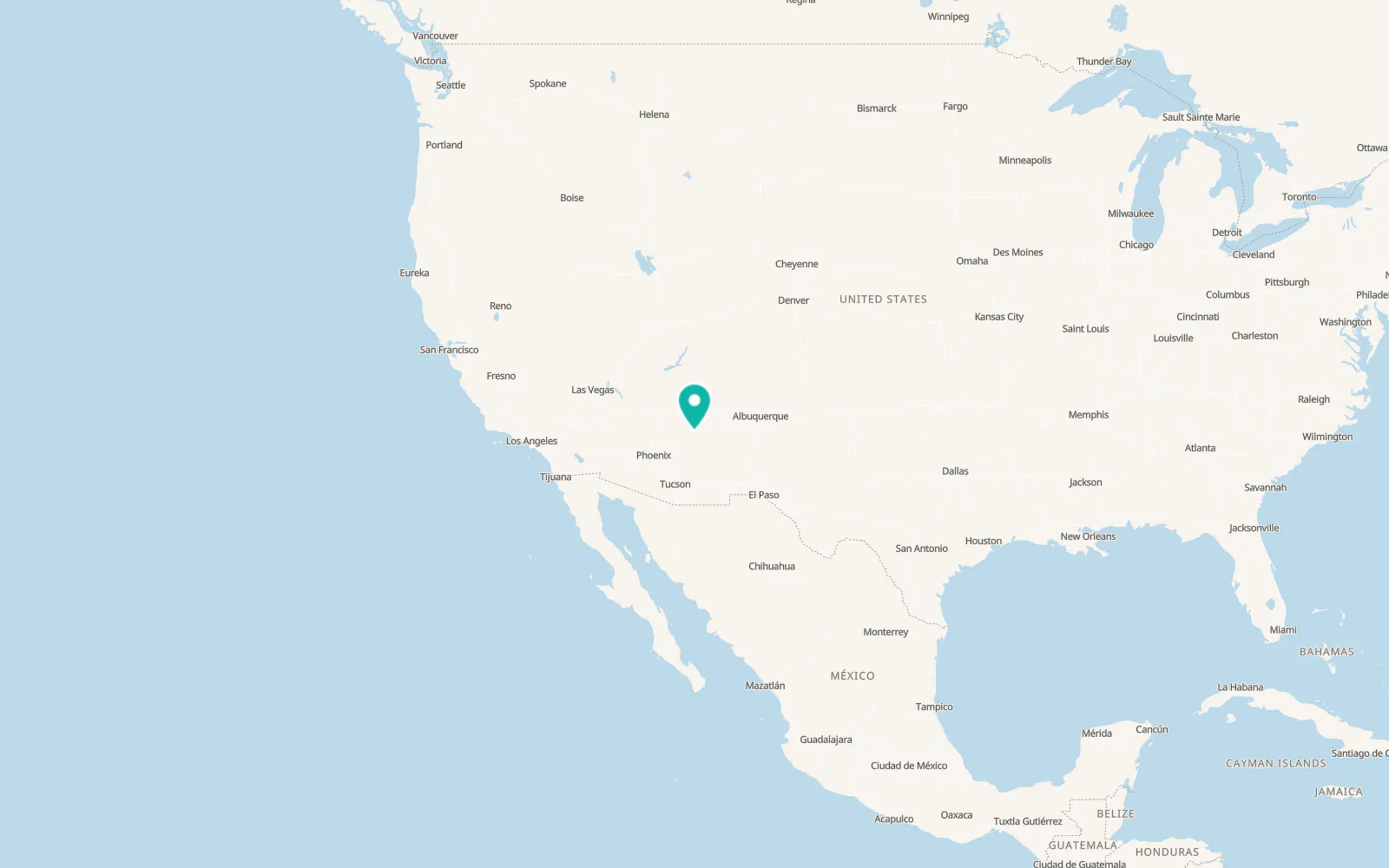 Map of White Mountain Lake
