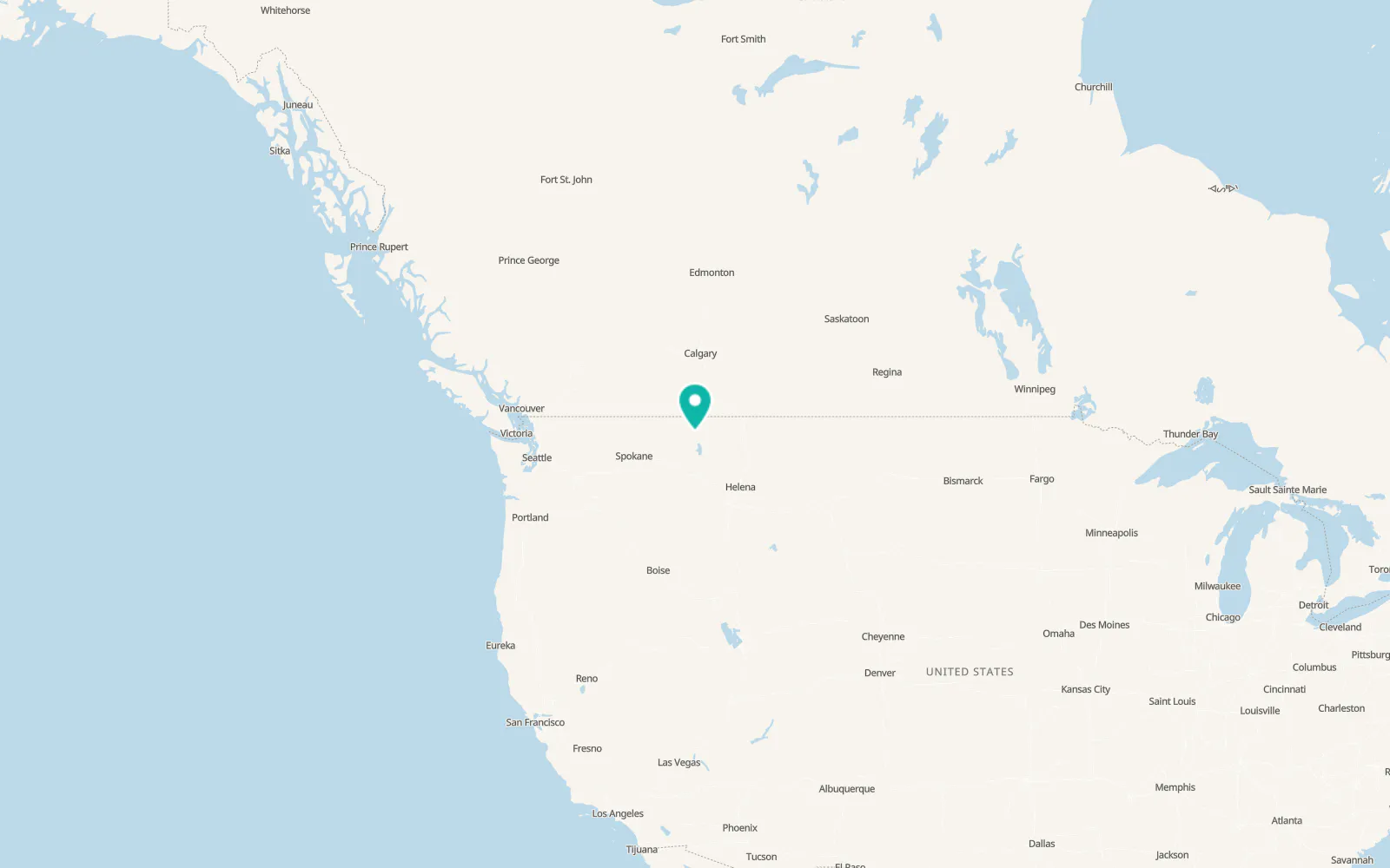Map of Whitefish