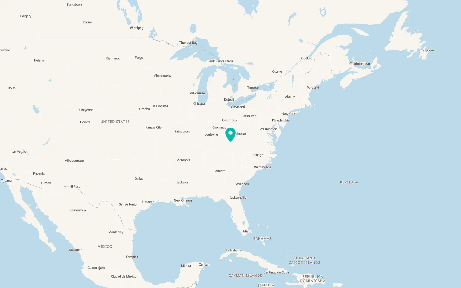 Map of Whitesburg