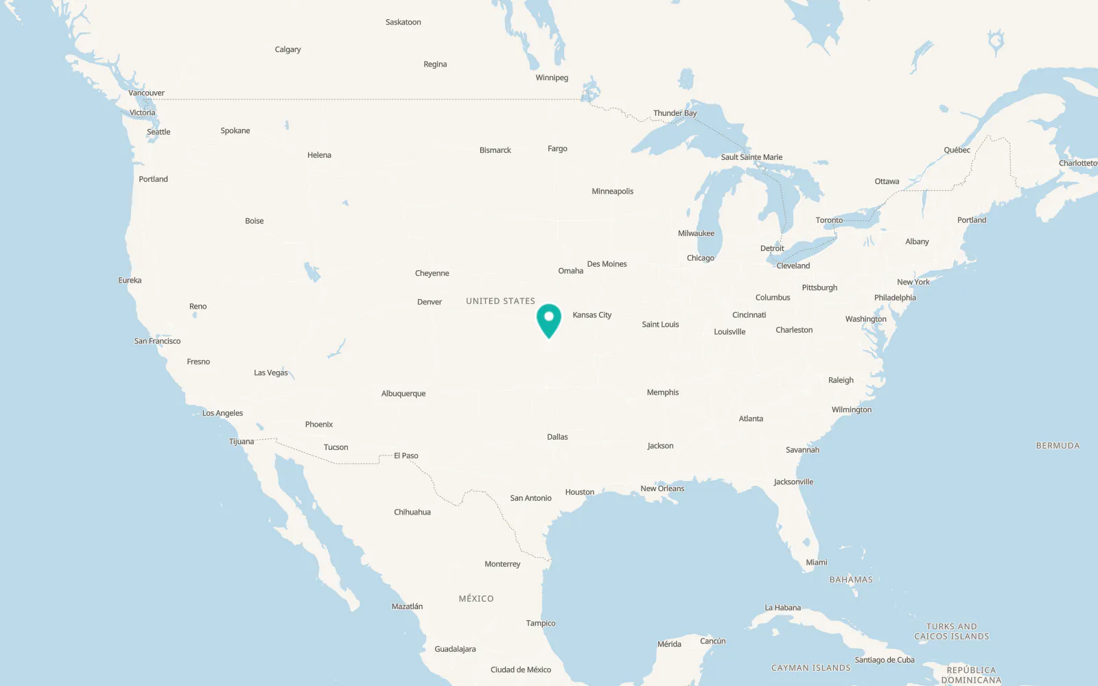 Map of Wichita
