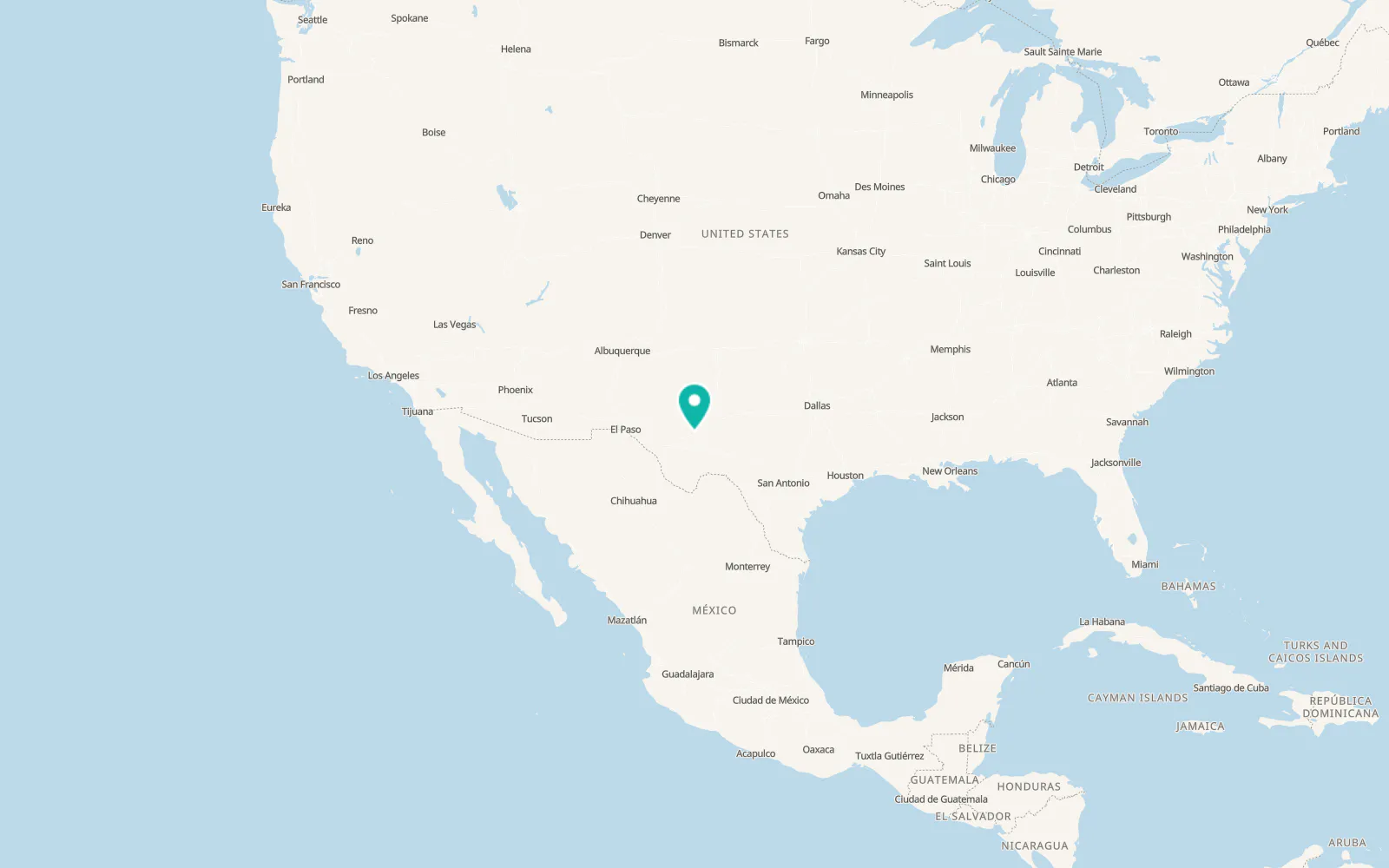 Map of Wickett