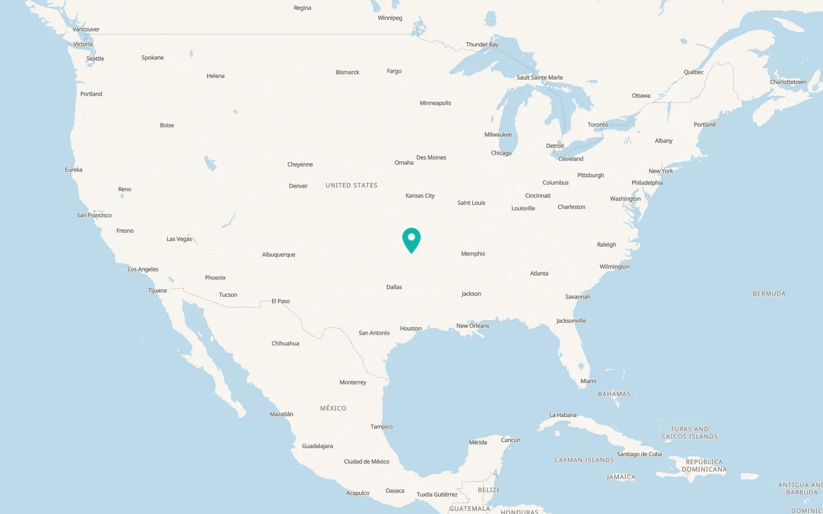 Map of Wilburton
